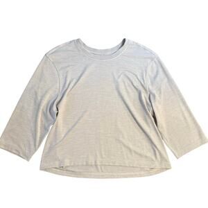 Lululemon Men’s Metal Vent Breathe Shirt Custom-Cropped Sea Salt Size Medium